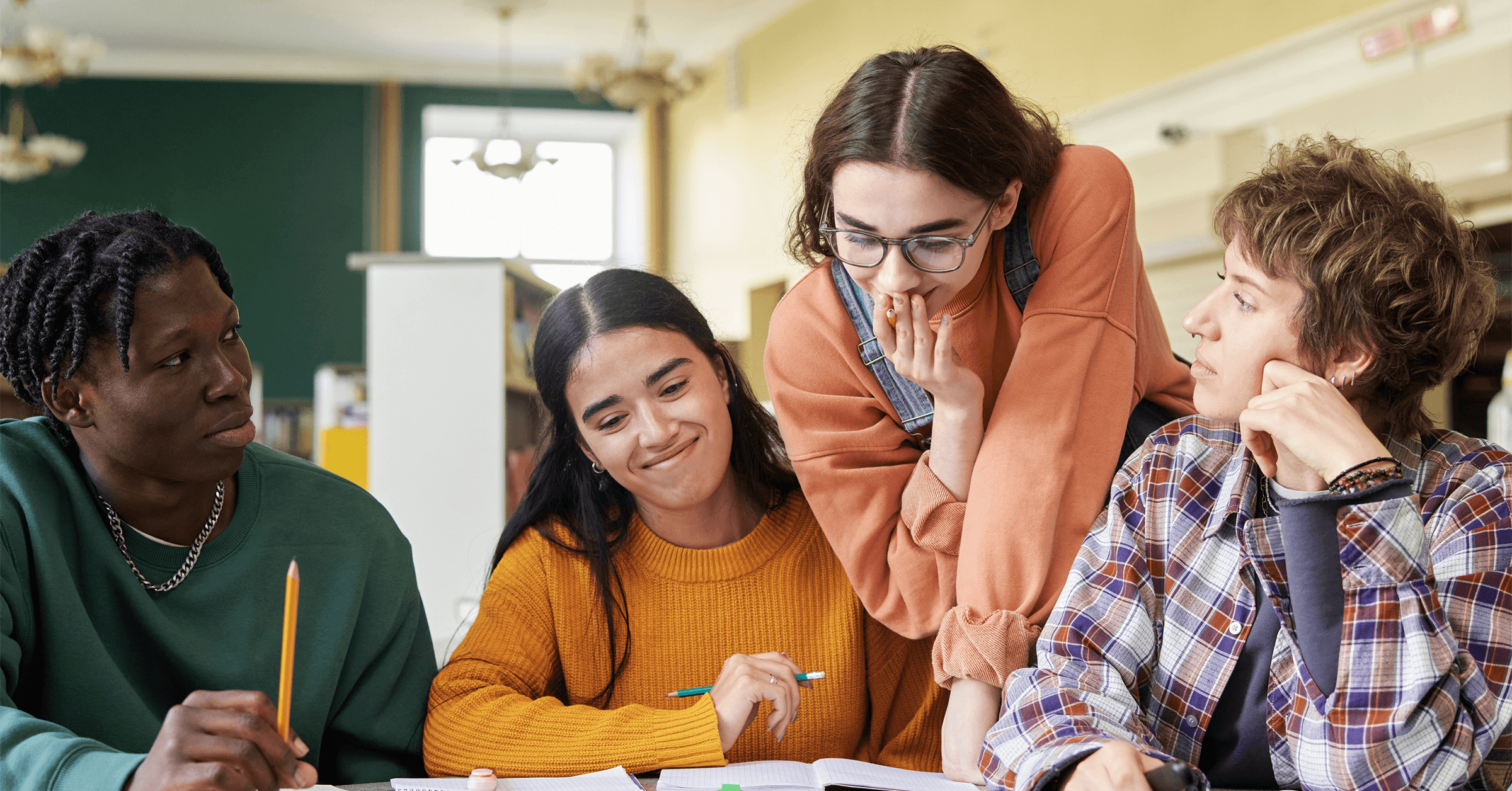 Students learning and preparing careers